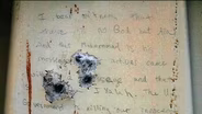 Tsarnaev wrote about Boston killings while hidden in boat