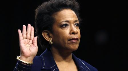 Video thumbnail: PBS NewsHour Human trafficking bill stalls Loretta Lynch confirmation