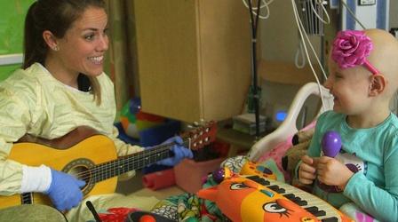 Video thumbnail: PBS NewsHour When music is medicine for kids coping with cancer