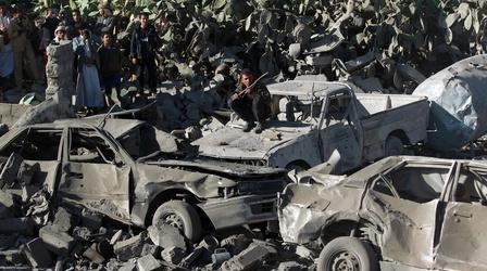 Video thumbnail: PBS NewsHour What's driving Saudi airstrikes in Yemen?