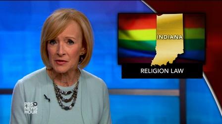 Video thumbnail: PBS NewsHour News Wrap: Ind. lawmakers to clarify religious freedom bill