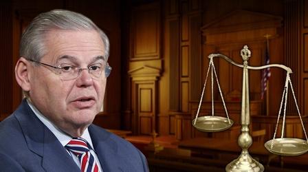 Video thumbnail: PBS NewsHour DOJ: Menendez traded political favors for patron's gifts
