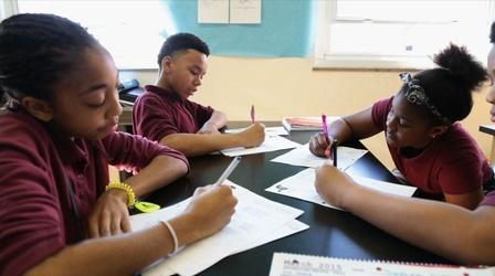 Video thumbnail: PBS NewsHour How an underperforming school rallied to conquer Common Core