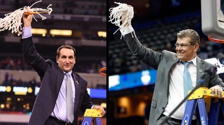 Video thumbnail: PBS NewsHour Legendary coaches add another NCAA victory to their legacies