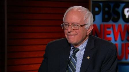 Video thumbnail: PBS NewsHour Sen. Bernie Sanders explains why he is running for president