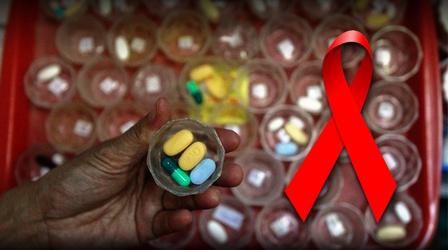 Video thumbnail: PBS NewsHour Study: Patients should start HIV drugs as early as possible