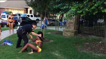 Video thumbnail: PBS NewsHour Texas community questions police use of force at pool party
