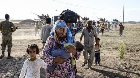 Video thumbnail: PBS NewsHour UN report: Global refugee crisis has hit all-time high