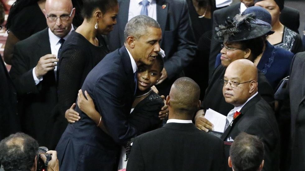 Obama: Out of tragic killing of Rev. Pinckney, we find grace image