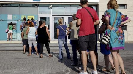 Video thumbnail: PBS NewsHour Greece closes banks and stock market
