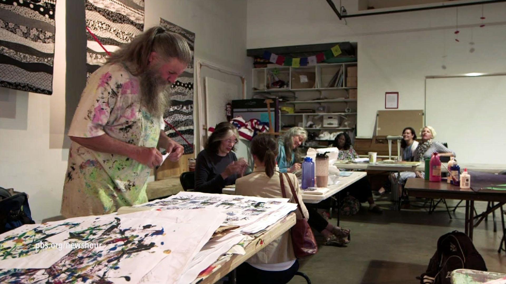 Art Studio Tables for Art School Mezzanine