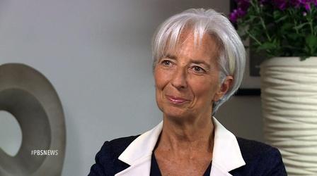 Video thumbnail: PBS NewsHour IMF chief: Europe must do much more to reduce Greek debt