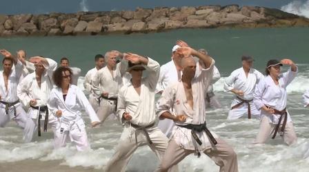 Video thumbnail: PBS NewsHour Can an all-star karate class bridge the Arab-Israeli divide?