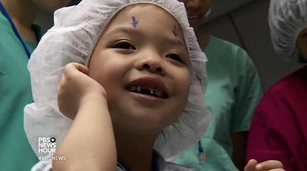 Video thumbnail: PBS NewsHour Flying eye hospital delivers new outlooks around the world