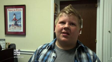 Video thumbnail: PBS NewsHour Boy’s defiance of bullies earns him a White House invite