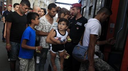 Video thumbnail: PBS NewsHour Europe grapples with how to help refugees fleeing conflict