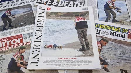 Video thumbnail: PBS NewsHour Will a photo of a drowned boy give Europe a political push?