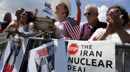Video thumbnail: PBS NewsHour Republican presidential rivals unite to protest Iran deal