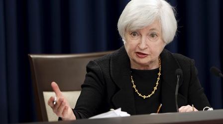 Video thumbnail: PBS NewsHour Federal Reserve calls timeout on raising interest rates