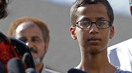 Video thumbnail: PBS NewsHour Young Muslim inventor's arrest catches fire online