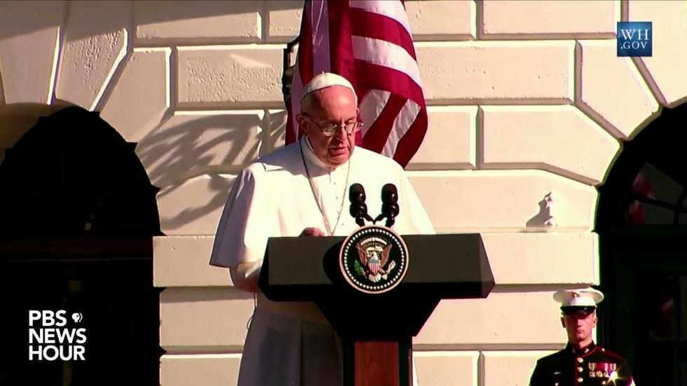 Pope: Climate change can't "be left to a future generation' image