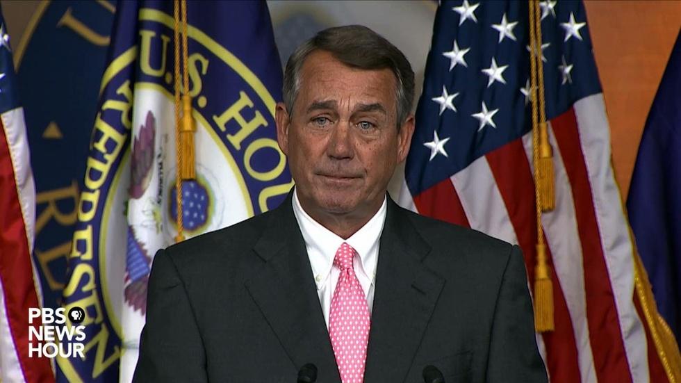 Watch John Boehner's full statement on his resignation image