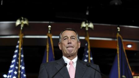 Video thumbnail: PBS NewsHour Under fire, Boehner drops resignation bombshell