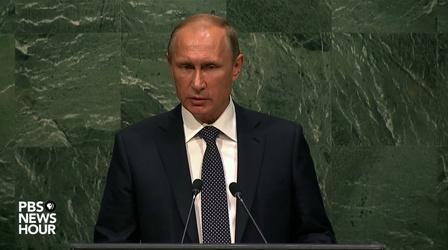 Video thumbnail: PBS NewsHour Russian President Putin's full address to United Nations