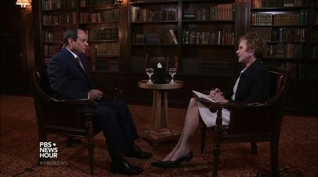Video thumbnail: PBS NewsHour Egypt’s president on fighting Islamic State, U.S. relations