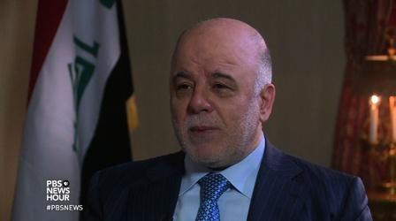 Video thumbnail: PBS NewsHour PM Abadi: Iraq welcomes Russia in Islamic State fight