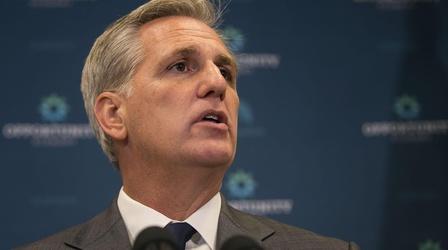Video thumbnail: PBS NewsHour House GOP faces a math problem in picking a new speaker