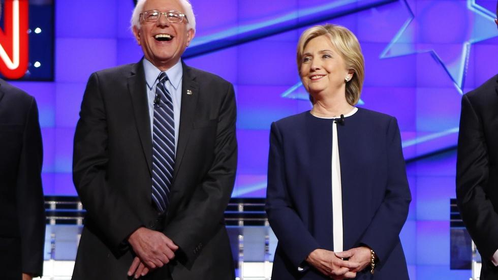 Clinton and Sanders dominate policy-deep Democratic debate image