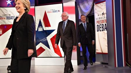 Video thumbnail: PBS NewsHour Fact or Fiction? Checking the Democrats’ debate statements
