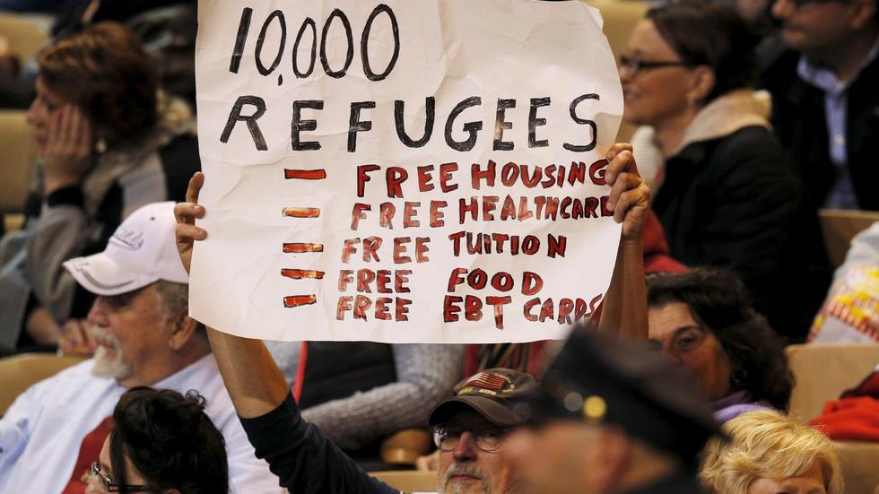 Debate over refugee crisis sharpens on the campaign trail image