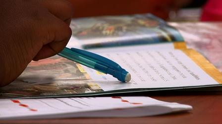 Video thumbnail: PBS NewsHour Massachusetts drops Common Core, will develop evaluations