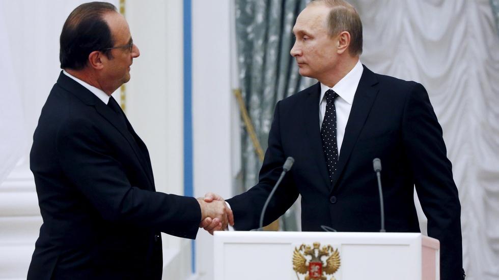 France, Russia unify to fight Islamic State image