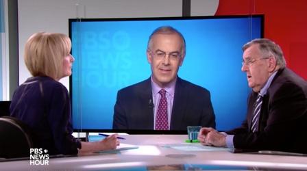 Video thumbnail: PBS NewsHour Shields and Brooks on protesting police shootings