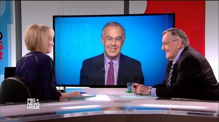 Video thumbnail: PBS NewsHour Shields and Brooks on protesting police shootings