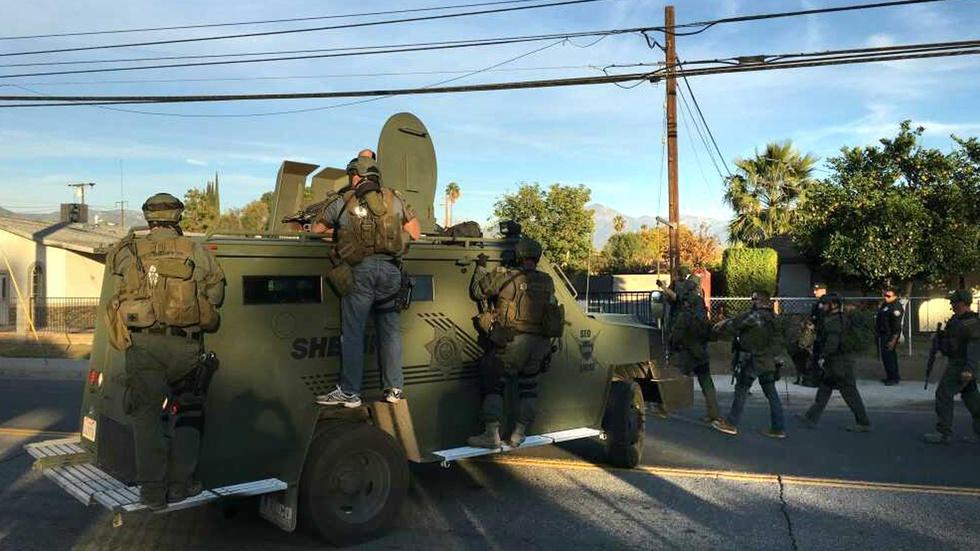 San Bernardino attack suspects killed in police shootout image