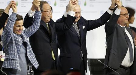 Video thumbnail: PBS NewsHour Paris summit ends with major climate blueprint