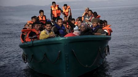 Video thumbnail: PBS NewsHour Facing migrant crisis, Lesbos fishermen now fish for people