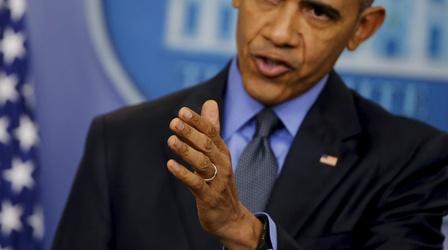 Video thumbnail: PBS NewsHour Obama makes fighting terror a priority for final year