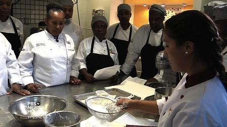 Video thumbnail: PBS NewsHour Finding the recipe for a fresh start in culinary training