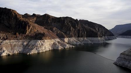 Video thumbnail: PBS NewsHour Lost history treasures revealed as waters recede in Nevada