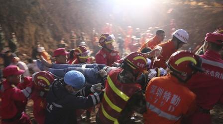 Video thumbnail: PBS NewsHour News Wrap: Survivor rescued from Shenzhen mudslide