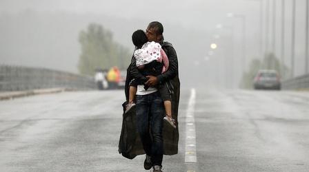 Video thumbnail: PBS NewsHour Europe grapples with a desperate year for migrants