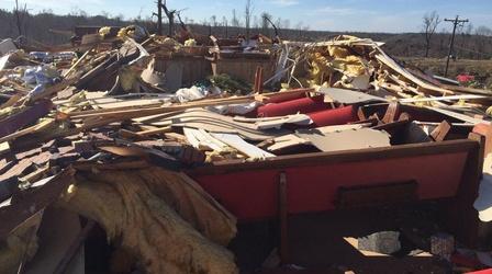 Video thumbnail: PBS NewsHour News Wrap: Killer storms blast the South with tornadoes