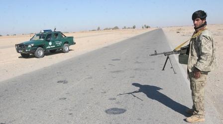 Video thumbnail: PBS NewsHour Afghan forces battle Taliban with help from U.S. airstrikes