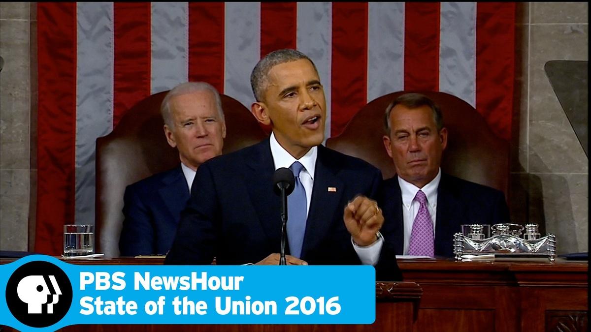 State of the Union 2016 PBS NewsHour ALL ARTS