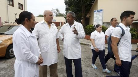 Video thumbnail: PBS NewsHour U.S. mulls ending program that urges Cuban doctors to defect